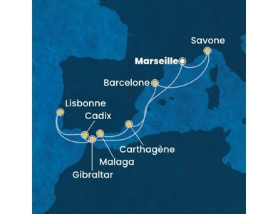 Croisière Méditerranée à bord du Costa Favolosa