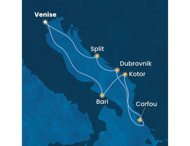 Croisière en Méditerranée orientale à bord du Costa Deliziosa
