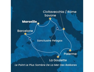 Croisière Méditerranée à bord du Costa Toscana