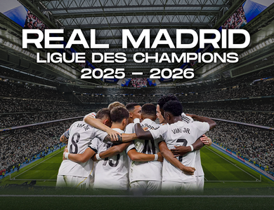 Match foot Real Madrid - Ligue des Champions 2025-2026 avec hôtel 4*