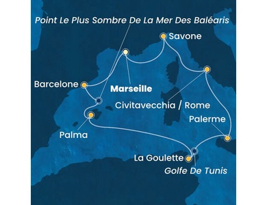 Croisière Méditerranée à bord du Costa Toscana