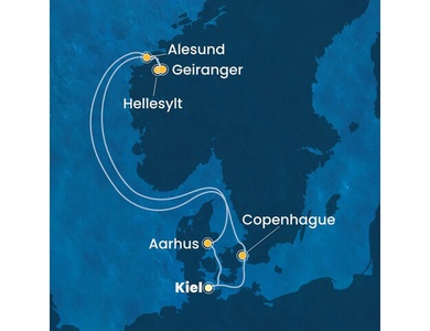Croisière Europe Du Nord à bord du Costa Diadema