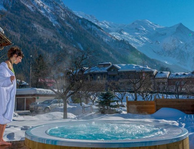 Vacances romantiques avec surprise gourmande et spa à Chamonix - 3*
