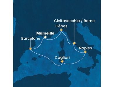 Croisière en Méditerranée à bord du Costa Toscana
