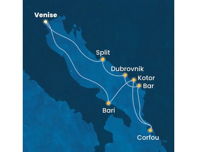 Croisière en Méditerranée orientale à bord du Costa Deliziosa