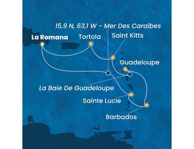 Croisière Caraïbes à bord du Costa Fascinosa