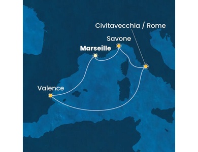 Croisière Méditerranée à bord du Costa Pacifica