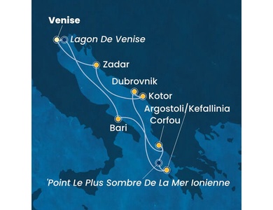 Croisière en Méditerranée orientale à bord du Costa Deliziosa