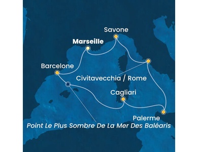 Croisière Méditerranée à bord du Costa Pacifica