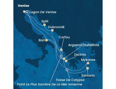 Croisière en Méditerranée orientale à bord du Costa Deliziosa