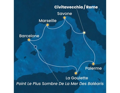 Croisière Méditerranée à bord du Costa Pacifica
