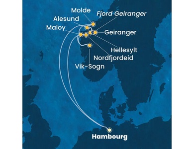 Croisière Europe Du Nord à bord du Costa Favolosa