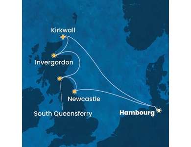 Croisière Europe Du Nord à bord du Costa Favolosa