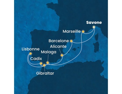 Croisière Méditerranée à bord du Costa Favolosa
