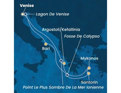 Croisière en Méditerranée orientale à bord du Costa Deliziosa