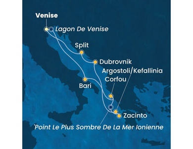 Croisière en Méditerranée orientale à bord du Costa Deliziosa