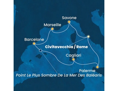Croisière Méditerranée à bord du Costa Pacifica