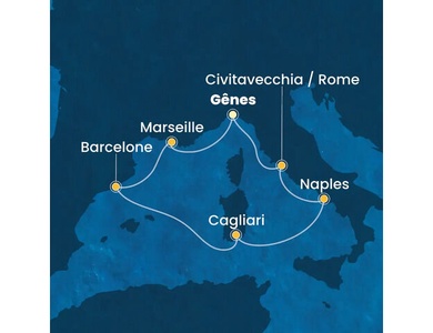 Croisière Méditerranée à bord du Costa Toscana