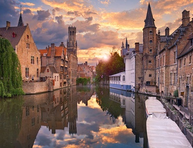 Séjour romantique dans un hôtel unique de Bruges - 4*