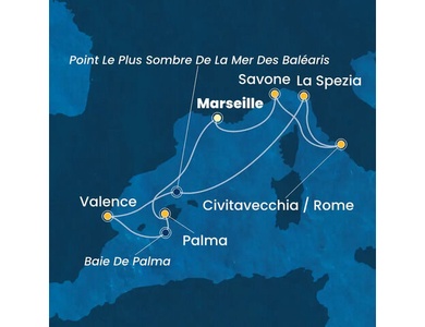 Croisière Méditerranée à bord du Costa Pacifica