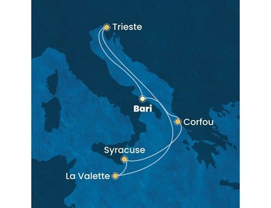 Croisière Méditerranée à bord du Costa Deliziosa