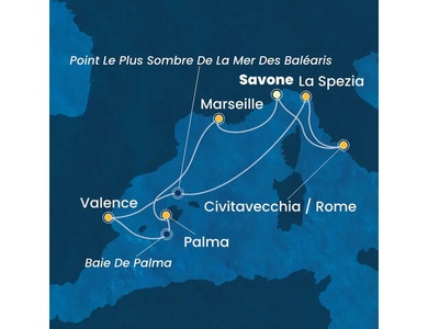 Croisière Méditerranée à bord du Costa Pacifica