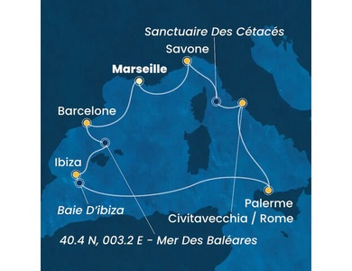 Croisière Méditerranée à bord du Costa Toscana