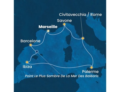 Croisière Costa Smeralda - départs en Septembre et Octobre 2026