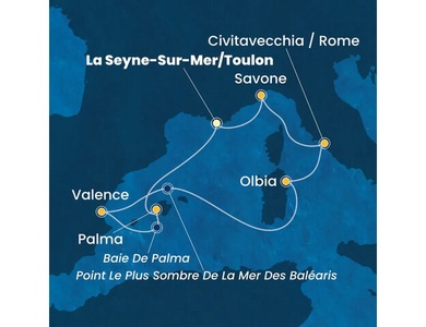 Croisière en Méditerranée à bord du Costa Pacifica