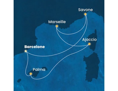 Croisière Méditerranée à bord du Costa Favolosa
