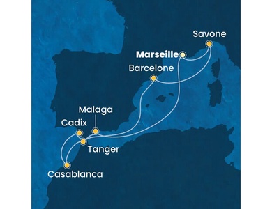 Croisière Méditerranée à bord du Costa Favolosa