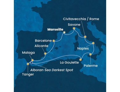 Croisière Méditerranée à bord du Costa Toscana
