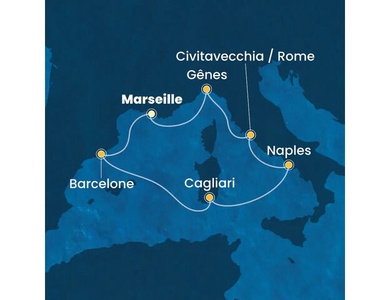 Croisière Méditerranée à bord du Costa Toscana