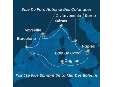 Croisière Méditerranée à bord du Costa Toscana