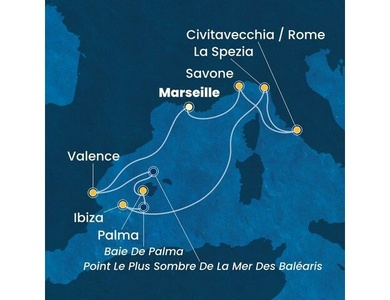 Croisière en Méditerranée à bord du Costa Pacifica