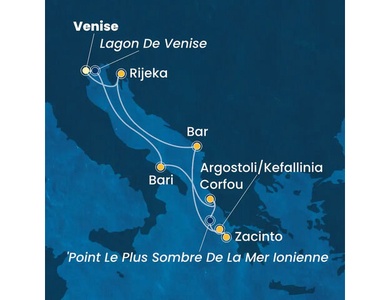 Croisière en Méditerranée orientale à bord du Costa Deliziosa