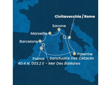 Croisière Méditerranée à bord du Costa Toscana