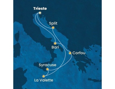 Croisière Méditerranée avec le Costa Deliziosa