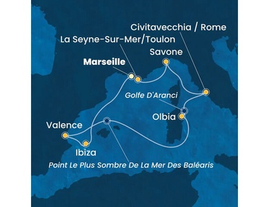 Croisière en Méditerranée à bord du Costa Pacifica