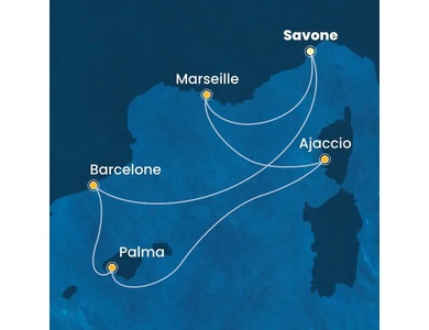 Croisière Méditerranée à bord du Costa Favolosa
