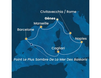 Croisière Méditerranée à bord du Costa Toscana