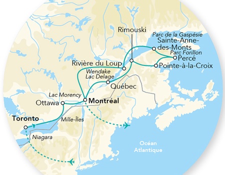 Splendeurs du Canada & Gaspésie 15J/13N - 2026 - 2