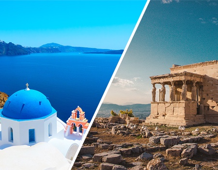 Combiné Athènes / Îles de Santorin & de Naxos Grèce - 1