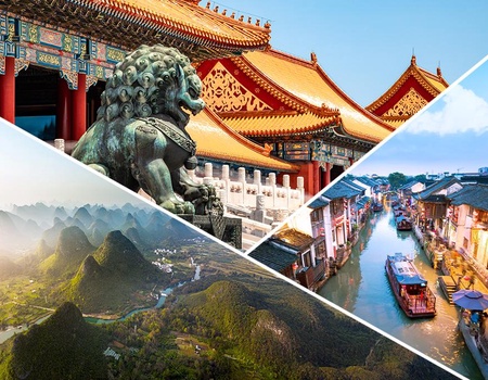 Circuit les connaisseurs : Chine de la Grande Muraille aux Karsts de Guilin jusqu'à la Vibrante Hong Kong 5*