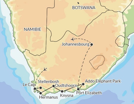 Autotour Clin d'Oeil Sud-Africain - 12J/9N - 2