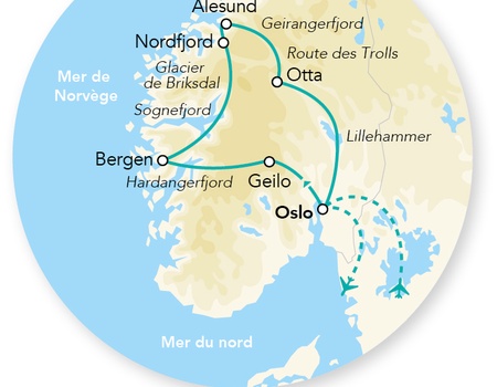 Circuit Splendeurs des Fjords 8J/7N - 2026 - 2