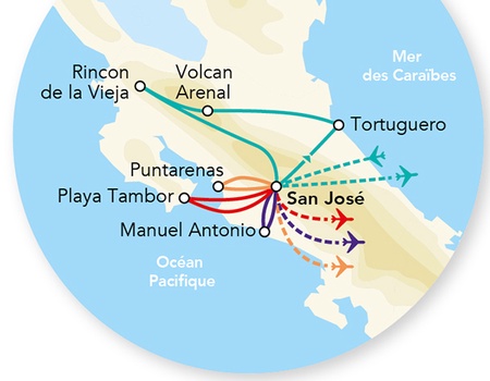 Splendeurs du Costa Rica & extension Région de Manuel Antonio / Pacifique Central 13J/11N - 2026 - 2