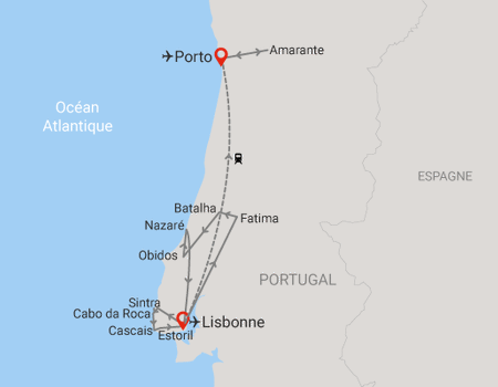 Circuit Voyage en liberté, de Lisbonne à Porto en train 7 nuits **** - 2