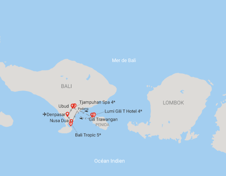 Hôtel Trio Ubud, Gili et Nusa Dua : Framissima Évasion Tjampuhan 4*, Lumi Gili Trawangan 4* & Framissima Évasion Bali Tropic ***** - 2