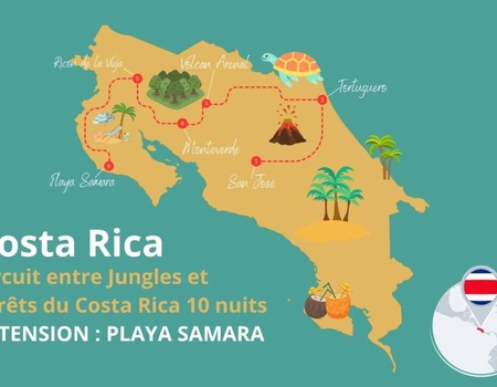 Circuit entre Jungles et Forêts du Costa Rica & Tortuguero (petit groupe) + extension Playa Samara - 2
